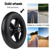 LIGUOYI 2 Pcs Wheelchair Front Castor Wheels Replacement, 7inch 8inch Front Wheel & Solid Tyre, 5/16" (8 Mm) Axle 2-3/8" (60 Mm) Hub Width,Replacement Wheels for Walkers Rollators, with Wrench view 2