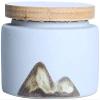 Cremation Urn Pet urn urns for Ashes Urns for Ashes Adult,Human Small Memorial Urns, Ceramic Mini Portable Bamboo Cover Sealed Memorial Jar, Burial Urn at Home or Cemetery, Dog, Cat WEWYQSJXBX view 1