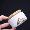 Cremation Urn Pet urn urns for Ashes Urns for Ashes Adult,Human Small Memorial Urns, Ceramic Mini Portable Bamboo Cover Sealed Memorial Jar, Burial Urn at Home or Cemetery, Dog, Cat WEWYQSJXBX view 3