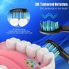 10 Pack Toothbrush Replacement Heads Compatible with Fairywill FW-507/508/515/551/917/959/2011, FW-D1/FW-D3/FW-D7/FW-D8, Most SG Series, HP126A, TB-5 Medium Soft Bristles Brush view 4