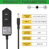 12.6V Power Adapter 12V Charger Cord for Massage Fascia Gun Muscle Blaster view 2
