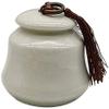 Cremation Urn Pet urn urns for Ashes Pet Memorial Ceramics Urn Cremation Keepsake Cremation Urns for Ashes High-End Handmade Ceramic Urn WEWYQSJXBXF-211105(Size:Off-White) view 1