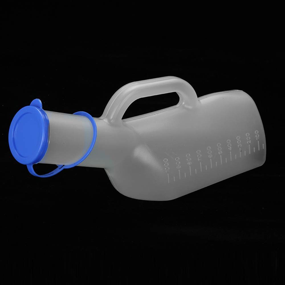 Urine Bottle, 1000ML Sturdy Outdoor Urine Bottle, Transparent Convenient for Old Men Men