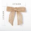 7Rainbows 30pcs Boutique 2.5" Burlap Ribbon Bows Craft Twist Tie Bows for Tying Up Packages Gift Wrapping Christmas Tree view 2