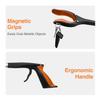 2-Pack Extra Long Grabber Reacher, 32" Foldable Trash Picker Grabber with Strong Magnetic Tip, 90 Rotating Head Trash Gripper, Trash Claw Grabber Tool,Hand Grabber for Reaching view 4