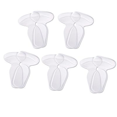 5 Pairs Reusable Heel Grips for Ladies Shoes, Gel Shoe Inserts Liners Pads for Too Big Shoes Anti-Slip Heel Grips Inserts Liners Foot Insoles for Women
