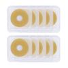 10PCS Ostomy Barrier Rings,Sting Free Moldable Ostomy Rings,Hydrocolloid Skin Extender Rings for colostomy Bags view 1