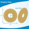 10PCS Ostomy Barrier Rings,Sting Free Moldable Ostomy Rings,Hydrocolloid Skin Extender Rings for colostomy Bags view 2