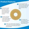 10PCS Ostomy Barrier Rings,Sting Free Moldable Ostomy Rings,Hydrocolloid Skin Extender Rings for colostomy Bags view 4