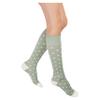 Rejuva Womens Heart Pattern Knee High 15-20 mmHg Graduated Compression Socks view 1