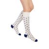 Rejuva Womens Heart Pattern Knee High 15-20 mmHg Graduated Compression Socks view 3