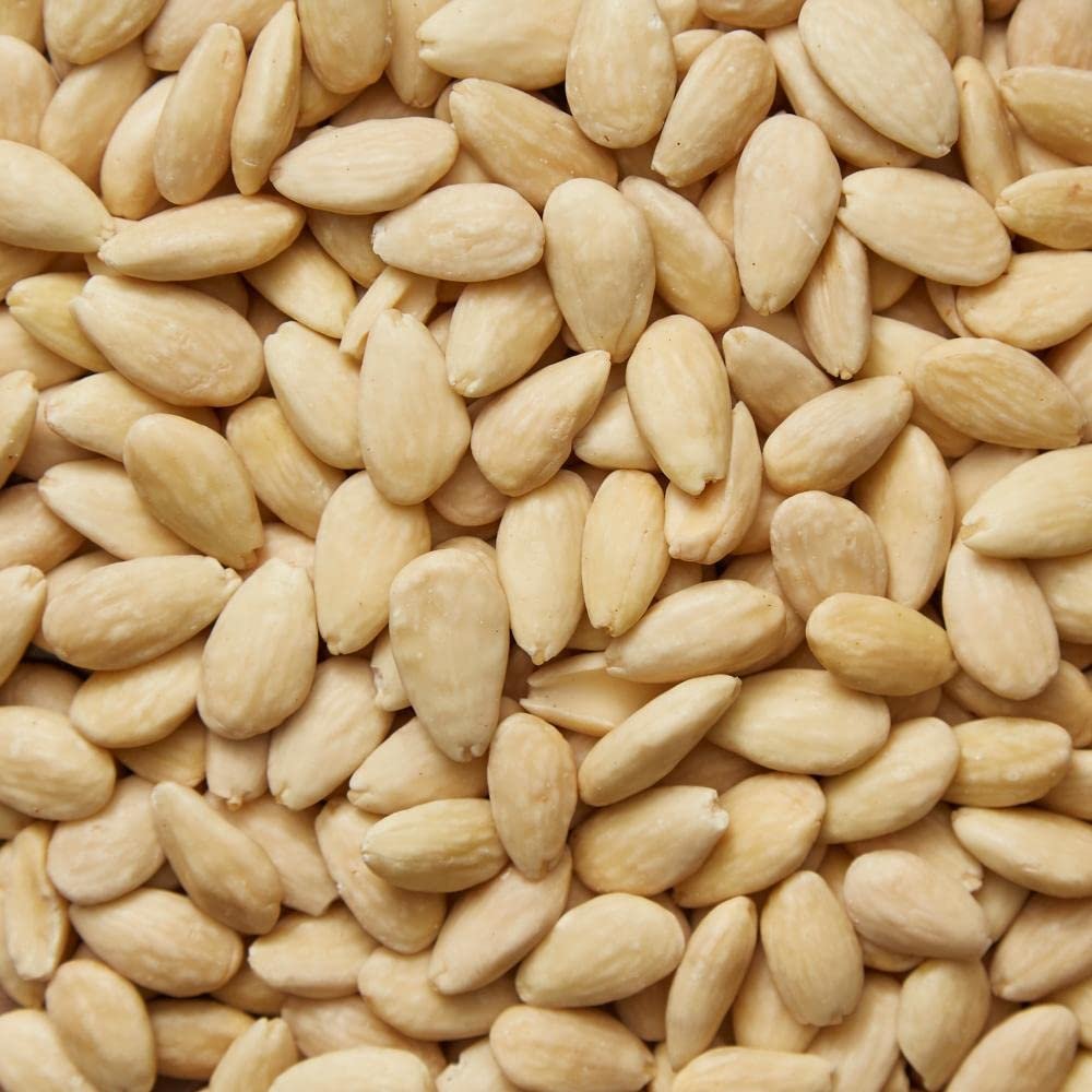 Almonds Blanched Whole 5 lb Bulk Bag, Raw Blanched whole Almonds