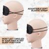 100 Pack Eye Mask Disposable Blindfolds for Games with Nose Pad Soft Eye Cover Party Pack Sleep Eye Masks Eye Shade Mask Women Men Kids (Black) view 3