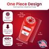 Post Medical - 2.0 Quart Sharps Container - Case of 12, Puncture-Resistant Sharps Disposal Container, Needle & Syringe Disposal Container, Leak-Tight Biohazard Containers with Screw Cap Lid, Red view 3