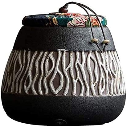 Cremation Urn Pet urn urns for Ashes Handmade Ceramic Pet Urn Pet Mini Cremation Urn Mini Funeral Urn for AshesKeepsake WEWYQSJXBXF-211107(Size:9.5cm10.5cm)
