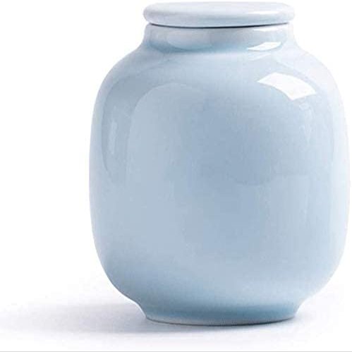 Cremation Urn Pet urn urns for Ashes Funeral Urn for Adult Pet Ashes Handmade Ceramic Pet Urn Human Medium and Small Memorial Urns WEWYQSJXBXF-211107(Color:2)