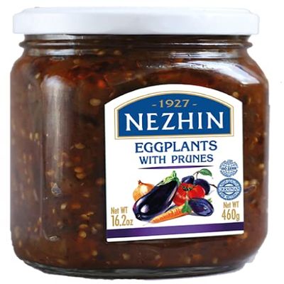2 Pack Nezhin Eggplants With Prunes Glass Jar 15.9 oz / 450 g