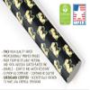 Black and Yellow Pansy Wrapping Paper Premium Gift Wrap Party Decoration (12 foot x 30 inch roll) view 4