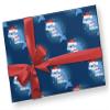 Santa Dolphin Wrapping Paper Premium Gift Wrap Party Decoration (12 foot x 30 inch roll) view 3