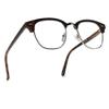 2SeeLife Premium Half Rim Reading Glasses Women & Men - Fits all Face Shapes, Metal & Sturdy Readers, Spring Hinges, Brown Tortoise, +1.50 view 1