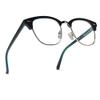 2SeeLife Premium Half Rim Reading Glasses Women & Men - Fits all Face Shapes, Metal & Sturdy Readers, Spring Hinges, Blue, +2.00 view 1