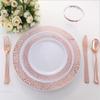 144-Piece Disposable Tableware Set Plastic Plate Plastic Cup Tableware Set,B view 2