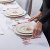 144-Piece Disposable Tableware Set Plastic Plate Plastic Cup Tableware Set,B view 4
