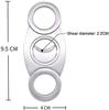 XIXIDIAN Cigar Cutter,Portable Stainless Steel Metal Classic Cutter Guillotine Cigar Scissors Gift view 2