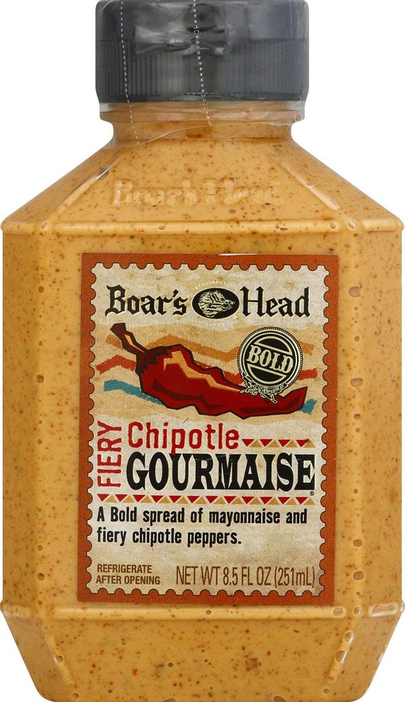 BOARS HEAD CHIPOTLE GOURMAISE REGULAR FAT CONTENT SQUEEZE BOTTLE RP 8.5 OZ - 4 pack