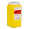 2.0 Quart Chemotherapy Sharps Container - Case of 12 - with Locking Screw Cap and Liquid Absorbent view 1
