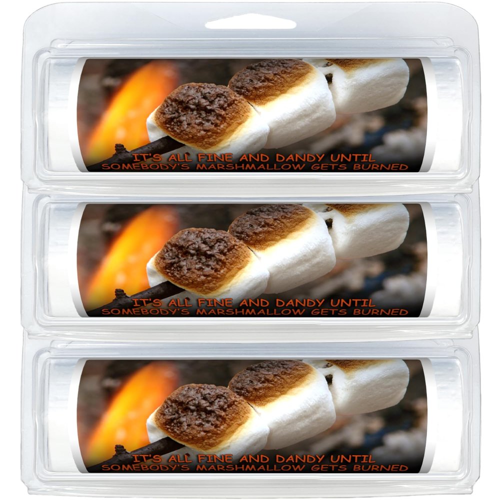 Premium Travel-Size | Eco-Friendly & Biodegradable | Toilet Paper Rolls | Convenient Plastic Dispenser | Camping, Hiking & Outdoors (3-Pack) (240 Marshmallow Humor)
