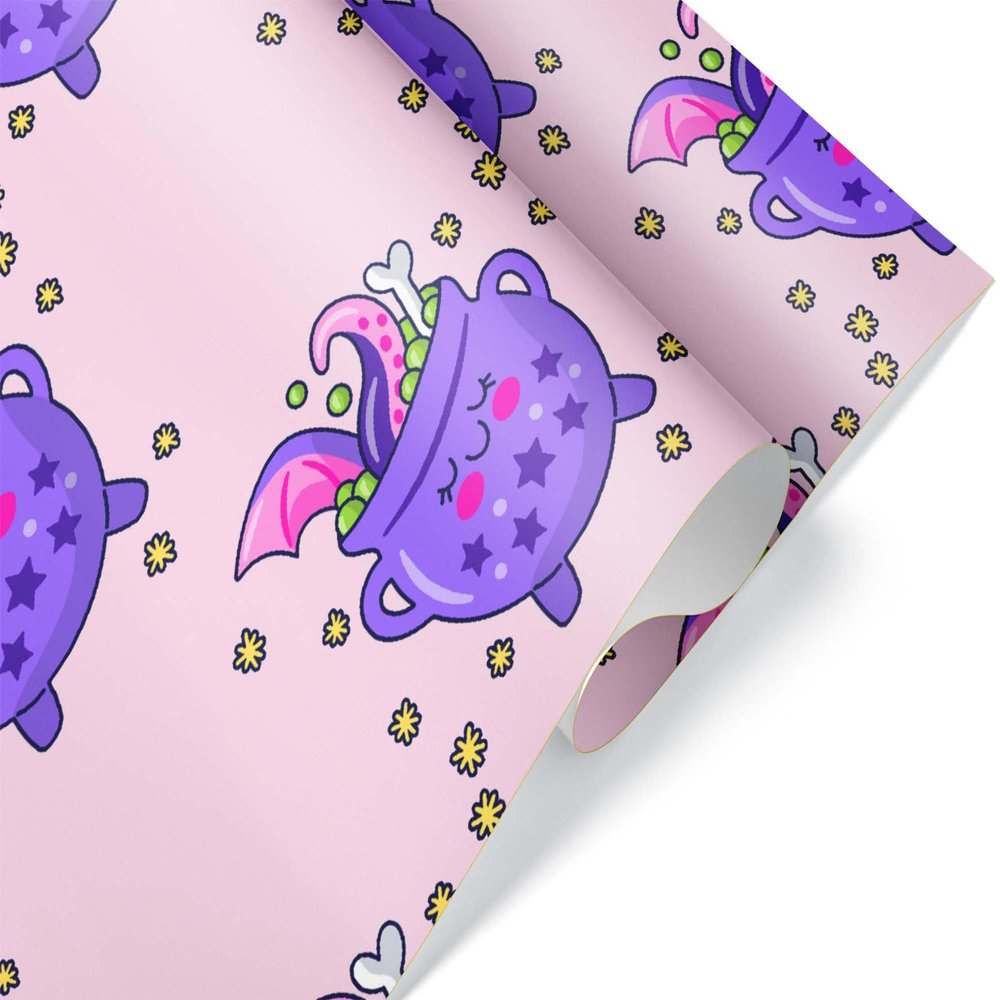 Magic Cauldron Magical Premium Wrapping Paper Roll Gift Wrap Sheet for Christmas Presents Birthday Party Decorations (12 foot x 30 inch roll)