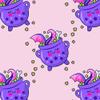 Magic Cauldron Magical Premium Wrapping Paper Roll Gift Wrap Sheet for Christmas Presents Birthday Party Decorations (12 foot x 30 inch roll) view 2