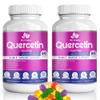 (2 Pack) Quercetin Gummies by BioVitalica - Quercetin with Bromelain Vitamin C and Zinc & Elderberry + Vitamin D3-5 in 1 Immune Support - Zinc Quercetin 750 mg for Kids and Adults view 1