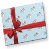 Cute Santa Hat Corgi Blue Christmas Wrapping Paper Premium Gift Wrap (One 20 inch x 30 inch sheet) view 3