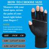 2 Pairs Copper Arthritis Gloves for Women Men, Fingerless Compression Gloves Relieve Hand Pain, Typing Gloves for Arthritis, Carpal Tunnel, Tendonitis, RSI with Adjustable Wrist Strap (Large/X-Large) view 3