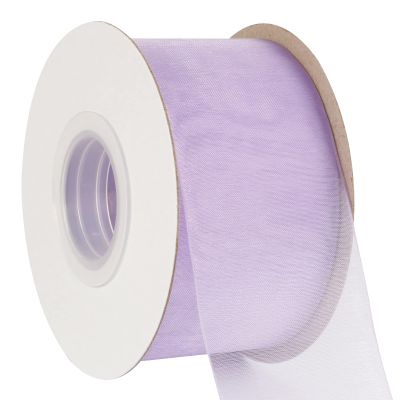 AVANAVA 2 Inch Wide Sheer Organza Ribbon Multi-Colors for Gift Wrapping Bouquet Wedding Decoration Floral Arrangement - 50 Yards (Lt. Orchid)