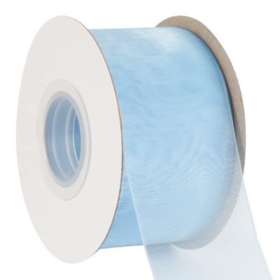 AVANAVA 2 Inch Wide Sheer Organza Ribbon Multi-Colors for Gift Wrapping Bouquet Wedding Decoration Floral Arrangement - 50 Yards (Copen)