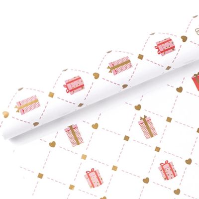 WYDNX Gift Wrapping Paper Cute Style Book Cover Wrapping Paper Environmental Protection Material for Adult Children All Occasion (Color : A)