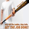 5-to-8 ft Cobweb Duster with Extension Pole // 10+ Foot Reach Spider Web Cleaner Cobweb Brush for Outdoor & Indoor Web Cleaning // Lightweight & Sturdy Telescopic Pole // The Ultimate Dusting Kit view 2