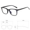 Jcerki Myopia glasses -2.50 nearsighted Distance glasses Black Frame Unisex glasses view 2