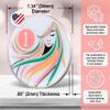 1 Year Sobriety Coin | A Sober Woman Triplate AA Chip | Glow in The Dark Anniversary Token Recovery Gift for Women view 4