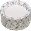 Glad Round Disposable Paper Plates, Blue Flower Design, Heavy Duty Soak Proof Cut Resistant Microwave Safe Plates for Meals, Parties, Picnics, and Events, 10 Inch, 50 Count - 12 Pack view 2