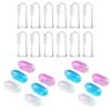 Magik 6~12 Pack Baby Finger Toothbrush Silicone Oral Massager Pets Infant Toddlers (12 Pack) view 1