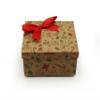 FELANAS 6 Pack Cardboard Christmas Gift Boxes with Ribbon | Wrapping Boxes for Gifts, Bakery, Clothes, Toys | 13 x 12 x 7.5 cm : 5.5" X 4.8" X 3" | Printed Christmas Boxes Small with Red Ribbon view 1