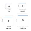 24/7 Bags- Gallon Zip Storage Bags, Case Pack 1200 Count, Double Zipper Seal, Easy Grip Open Tabs, Write-On Space, BPA-Free & Heavy Duty, 24 Boxes of 50 view 2