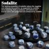 ZAICUS 1lb Sodalite Tumbled | Polished Crystals Healing | Natural Stones | Feng Shui | Chakra Balancing | Reiki Gift | Home Decor | Size 20-25 mm view 2