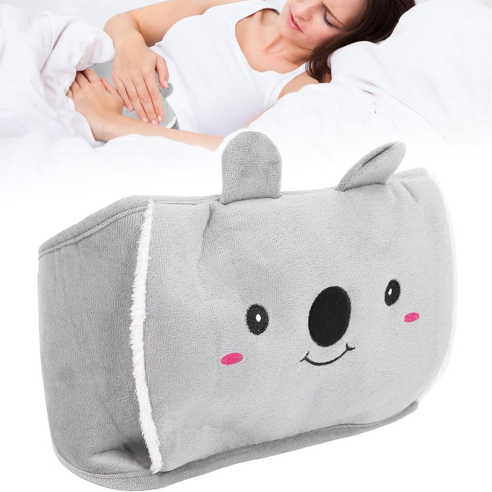 1000ml Hot Water Bag with Waist Belt, Hot and Cold Compress Water Injection Hot Water Bottles for Menstrual Cramps, Warm Hands, Feet, Waist, Shoulders(Blue)