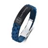 XUANPAI Personalized Engraving Silicone Adjustable Medical Bracelets Sport Emergency ID Bracelets for Men Women view 1