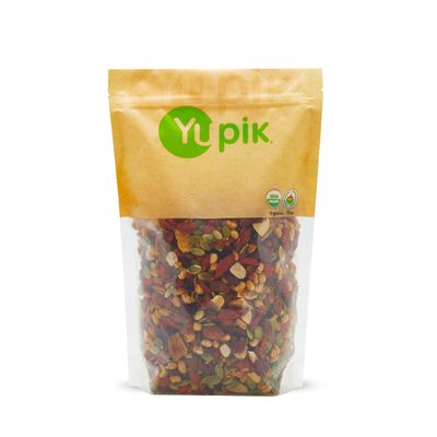 Yupik Organic Kathmdu Mix, 1 lb (16 oz), USDA Certified, Gluten-Free, Vegan, Non-GMO, Colorful Dried Fruit, Seeds, Beans, & Nuts with Goji Berries, Mango, Brazil Nuts, Pumpkin Seeds, & Tamari Almonds